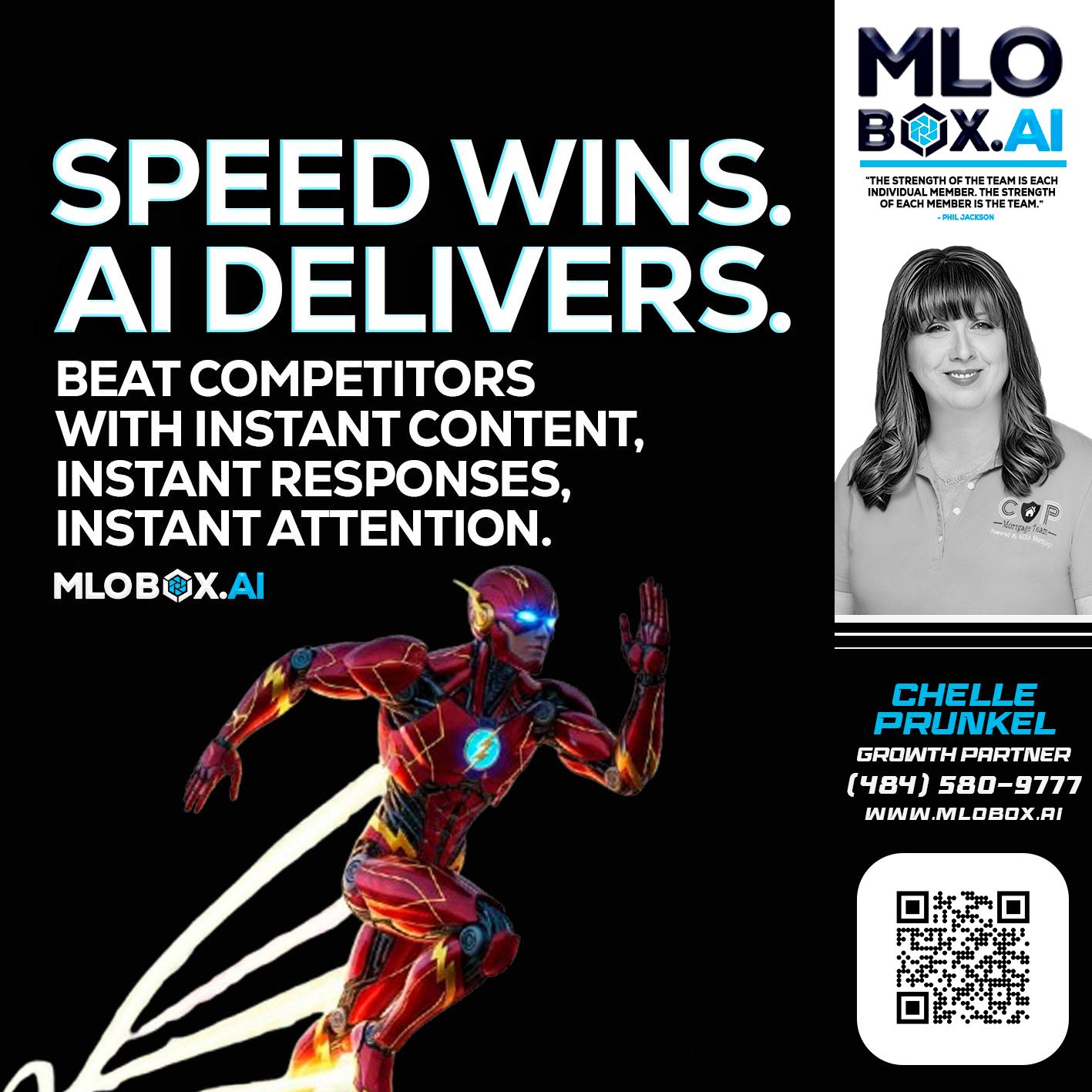 SPEED WINS - Chelle Prunkel -Senior Mortgage Loan Officer