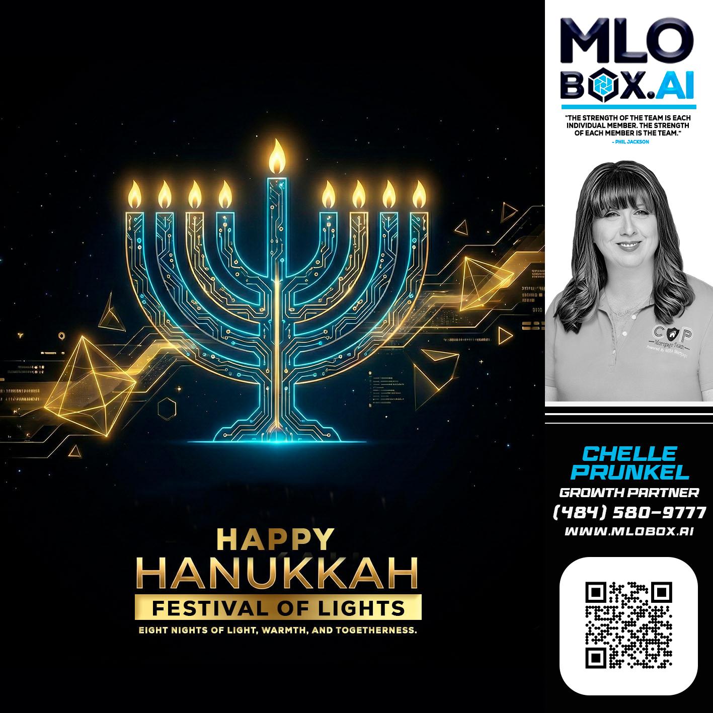 happy Hanukkah - Chelle Prunkel -Senior Mortgage Loan Officer