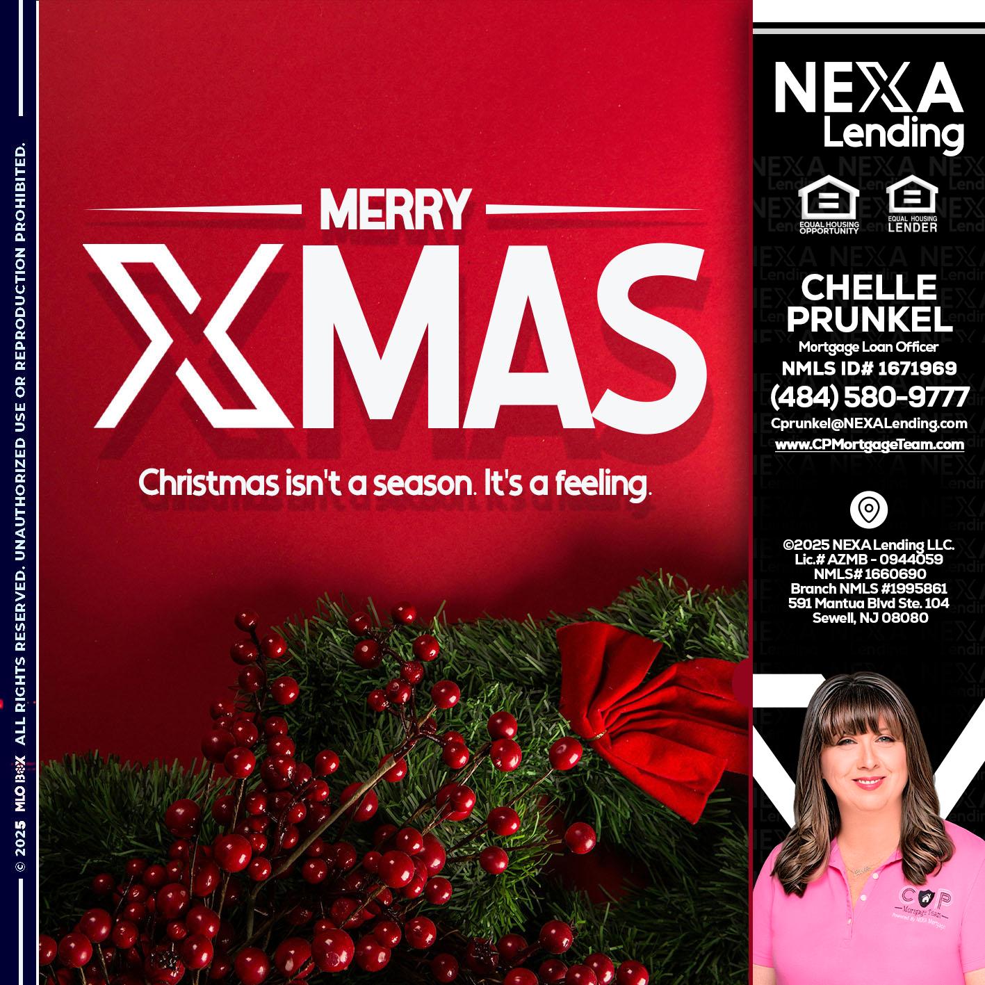 merry xmas - Chelle Prunkel -Senior Mortgage Loan Officer