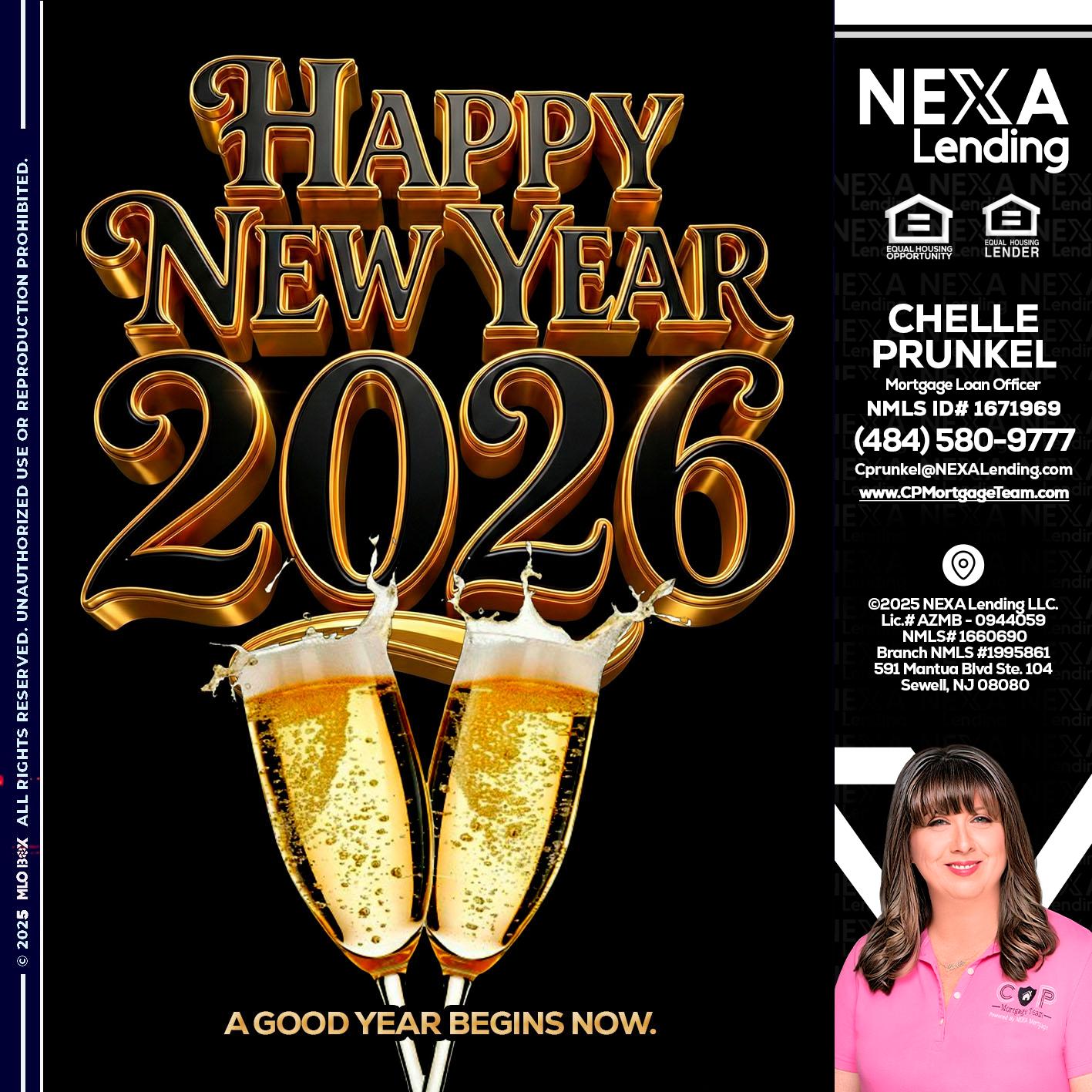happy new year 2026 - Chelle Prunkel -Senior Mortgage Loan Officer