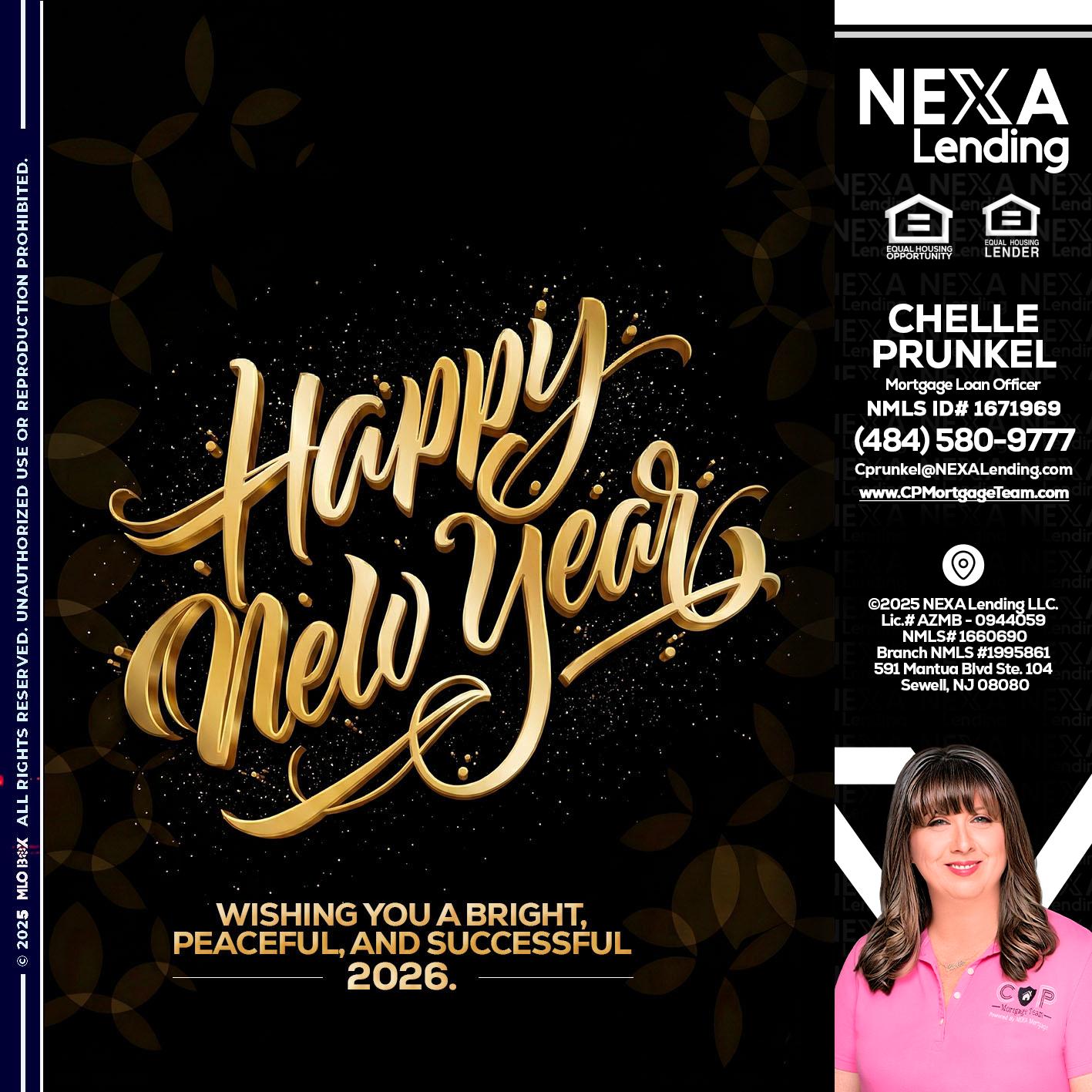 HAPPY NEW YEAR - Chelle Prunkel -Senior Mortgage Loan Officer