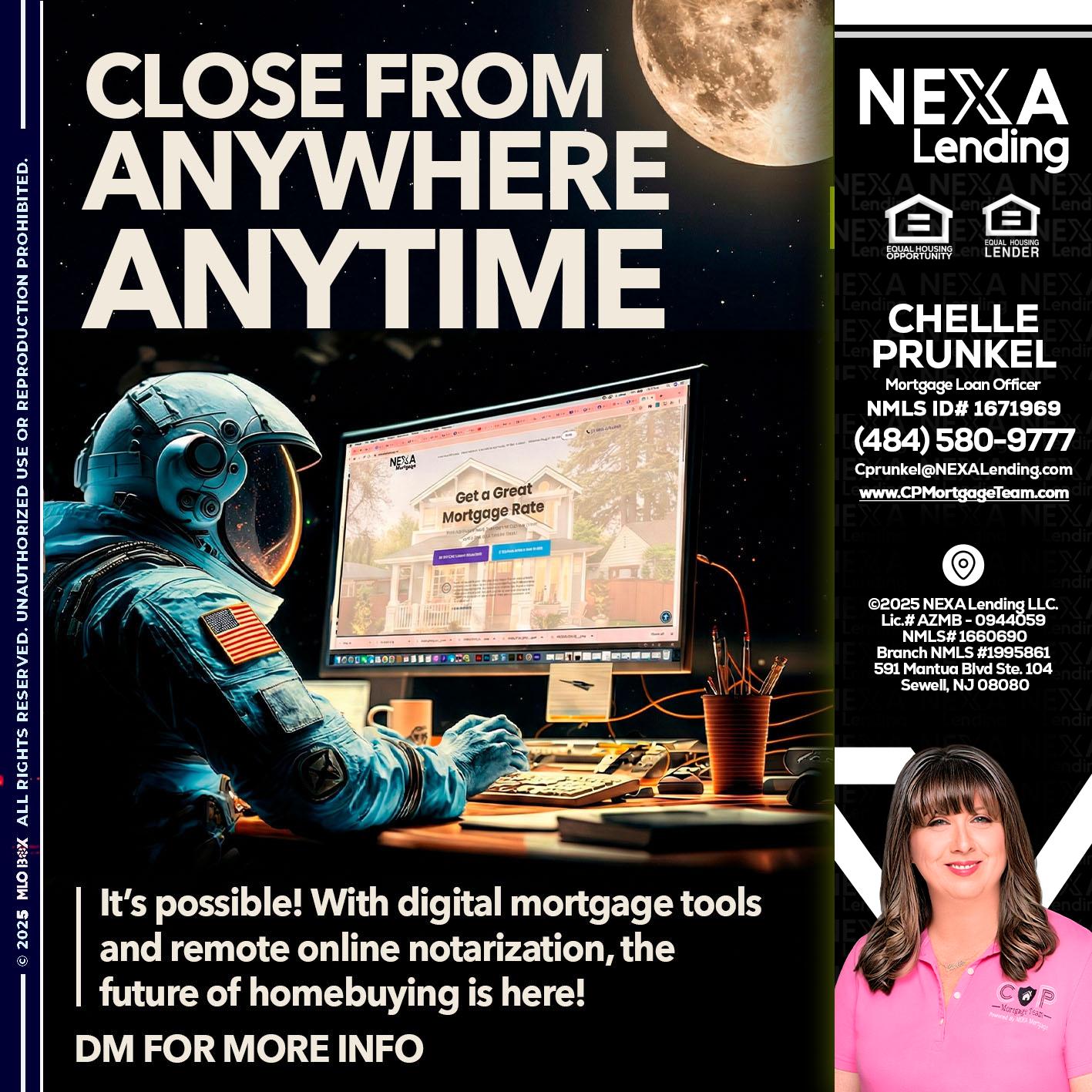 close from - Chelle Prunkel -Senior Mortgage Loan Officer