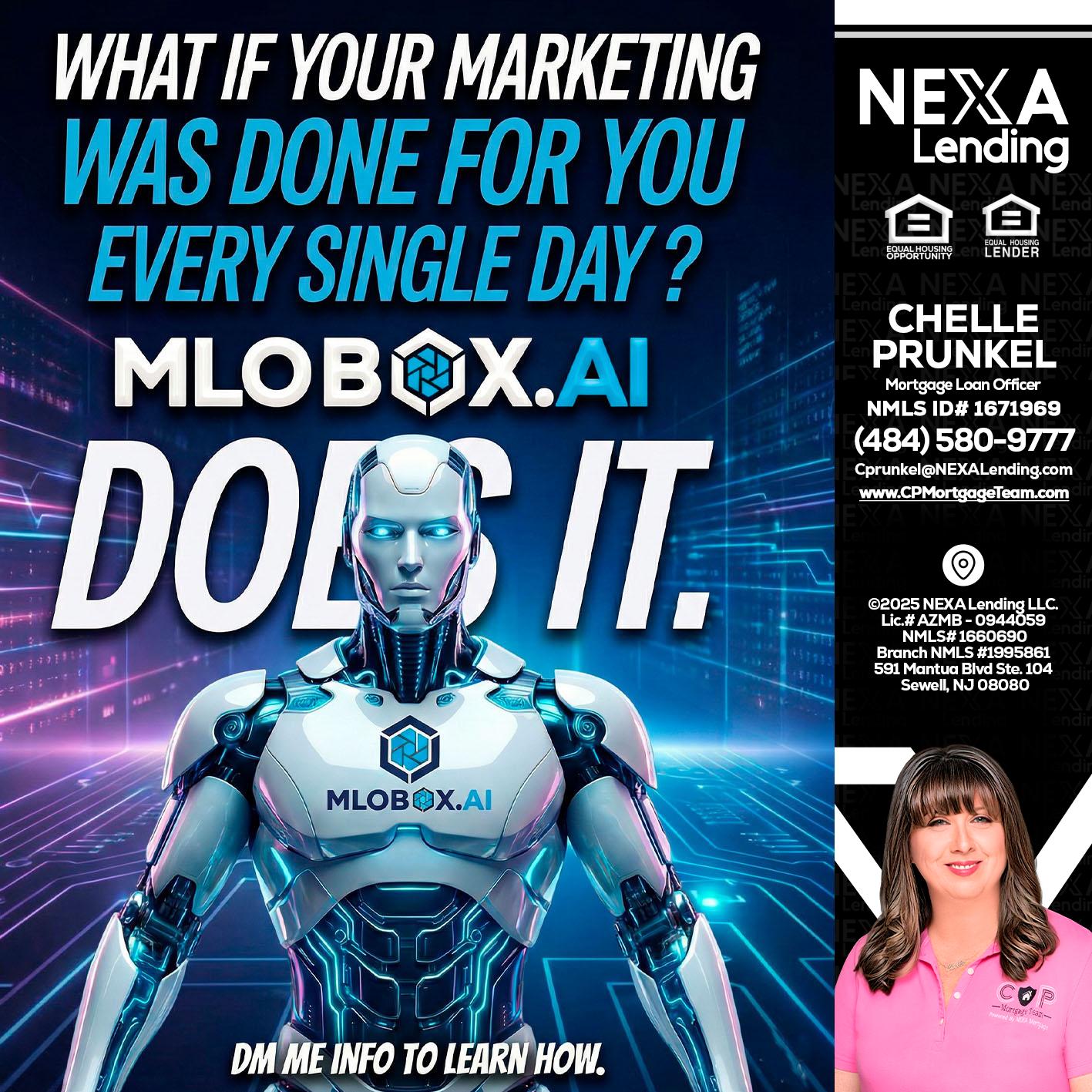 DOES IT - Chelle Prunkel -Senior Mortgage Loan Officer