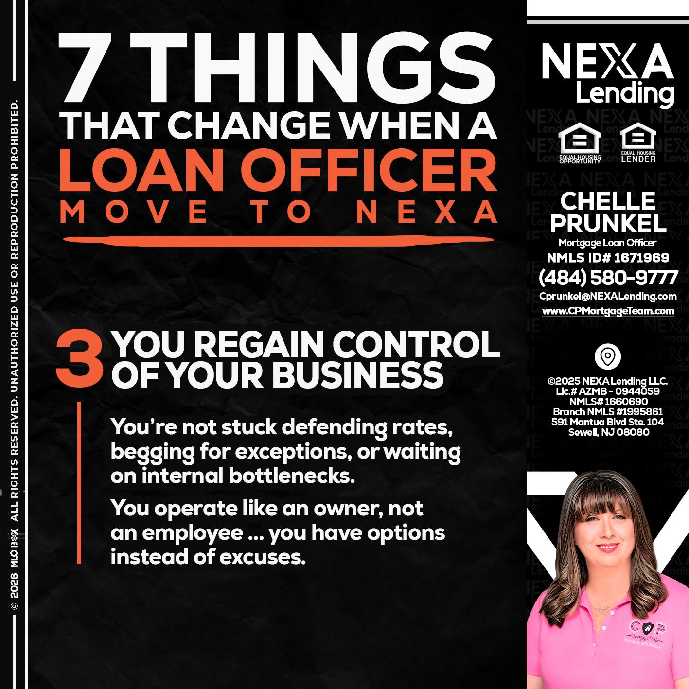 7 things (3) - Chelle Prunkel -Senior Mortgage Loan Officer