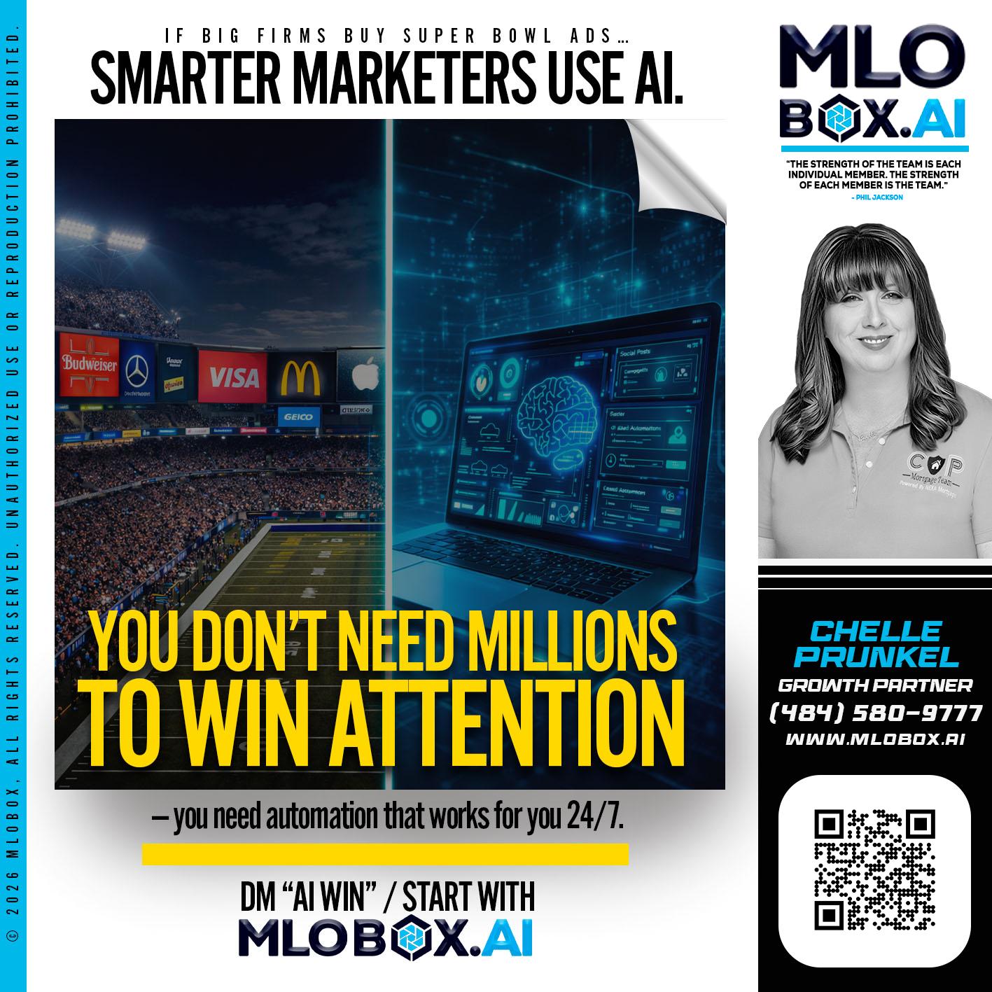 you don't need - Chelle Prunkel -Senior Mortgage Loan Officer