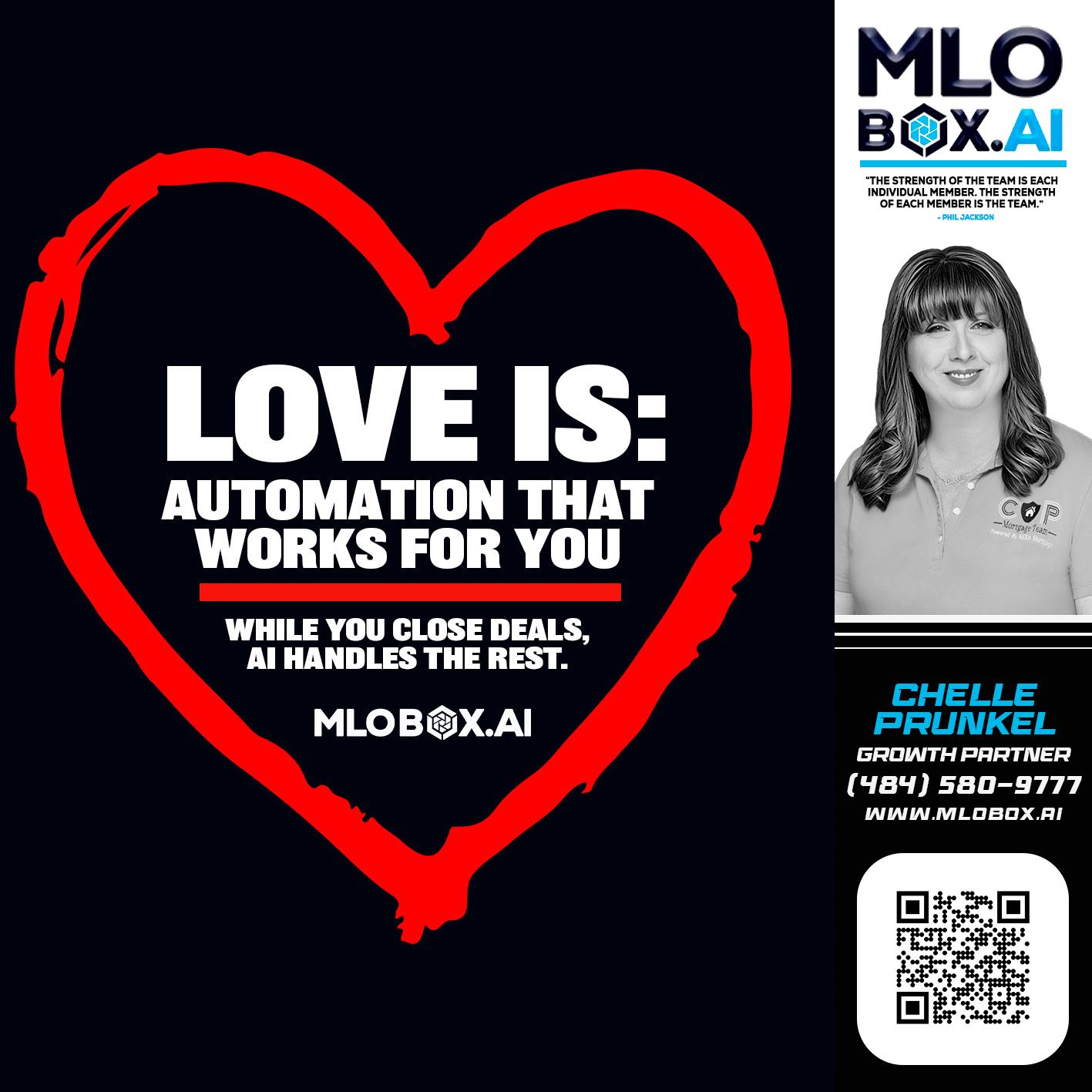 love is - Chelle Prunkel -Senior Mortgage Loan Officer