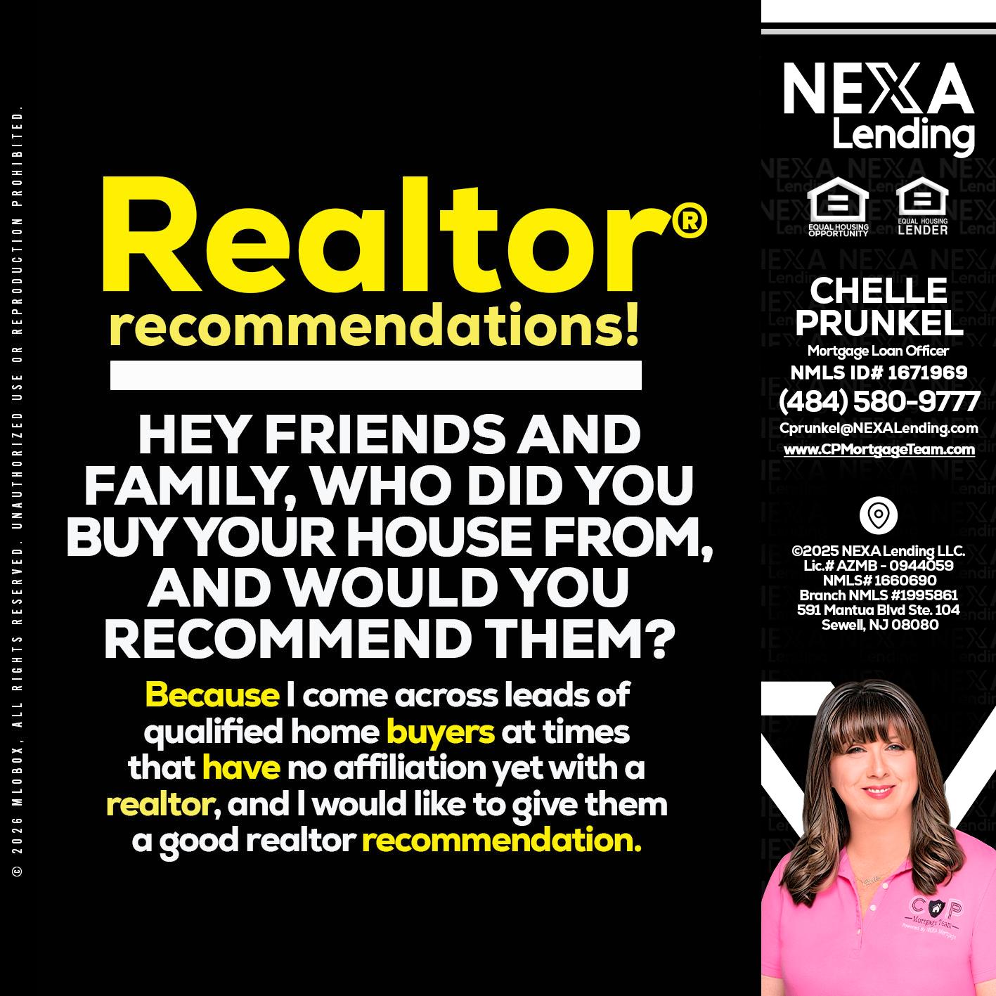 REALTOR - Chelle Prunkel -Senior Mortgage Loan Officer