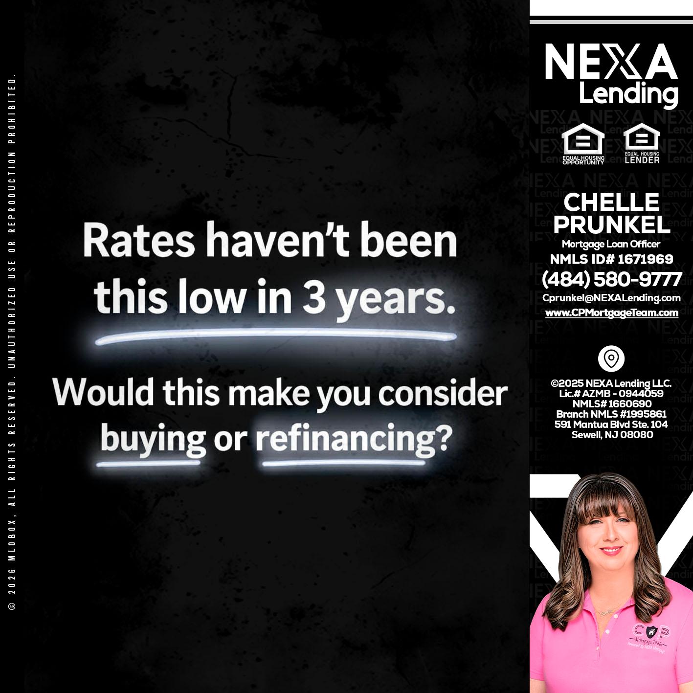 RATES HAVEN'T - Chelle Prunkel -Senior Mortgage Loan Officer