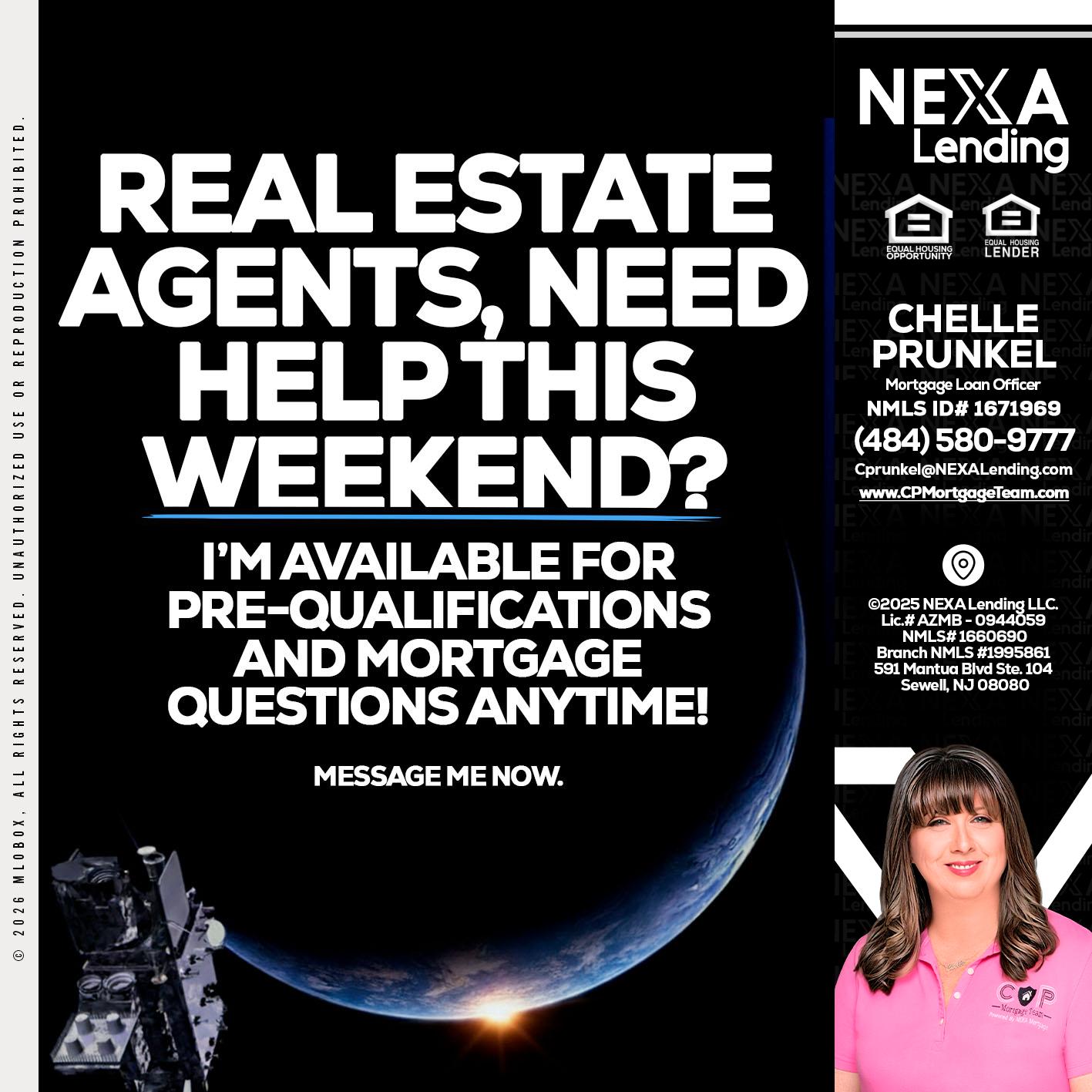 REAL ESTATE AGENTS - Chelle Prunkel -Senior Mortgage Loan Officer