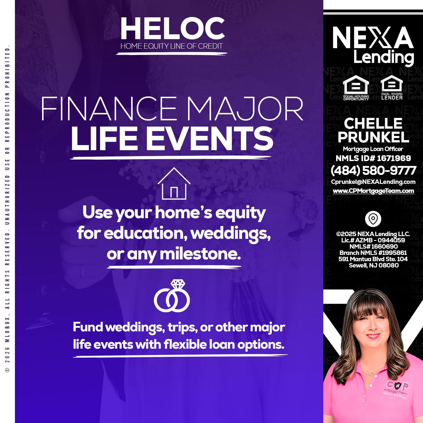 HELOC - Chelle Prunkel -Senior Mortgage Loan Officer