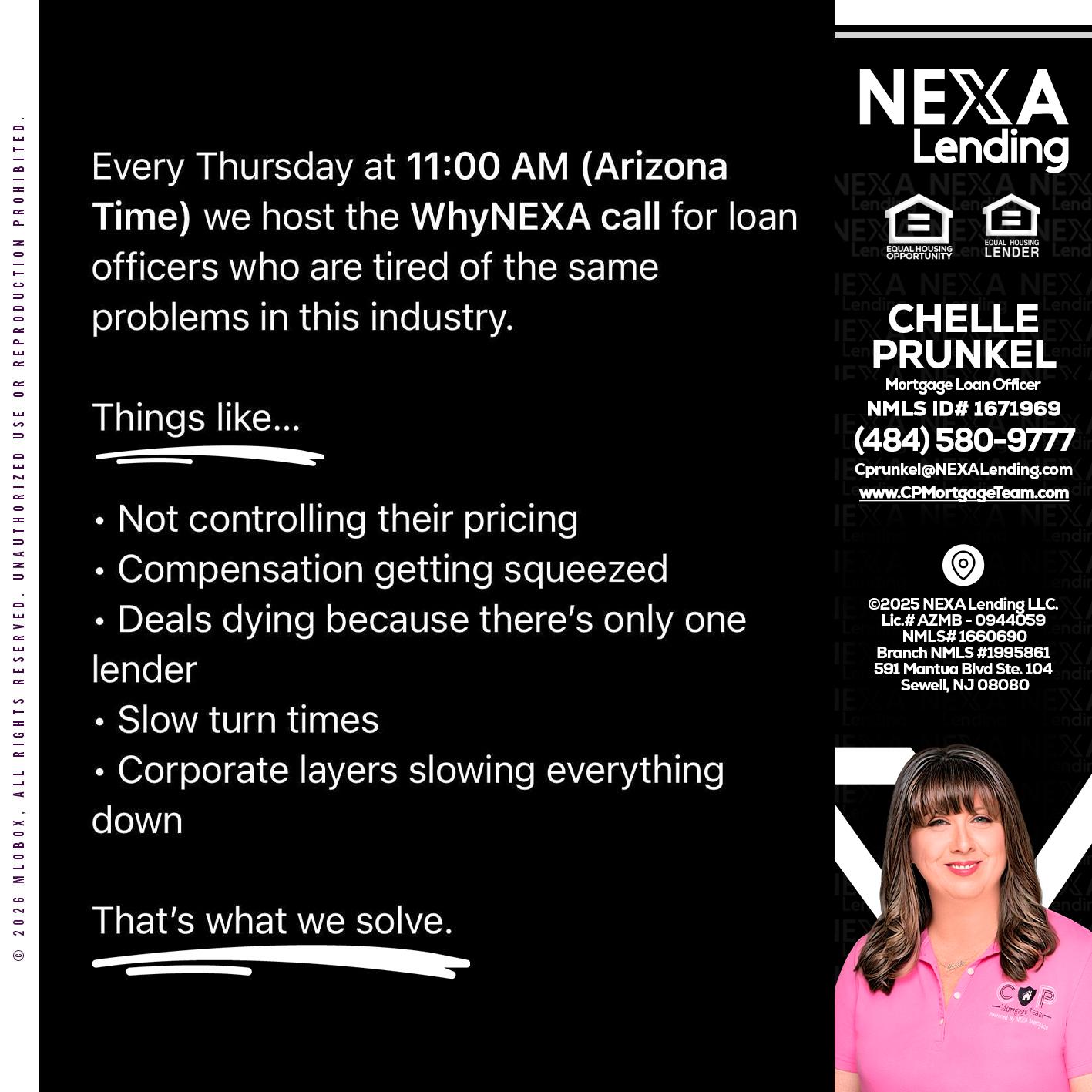 WHY NEXA - Chelle Prunkel -Senior Mortgage Loan Officer