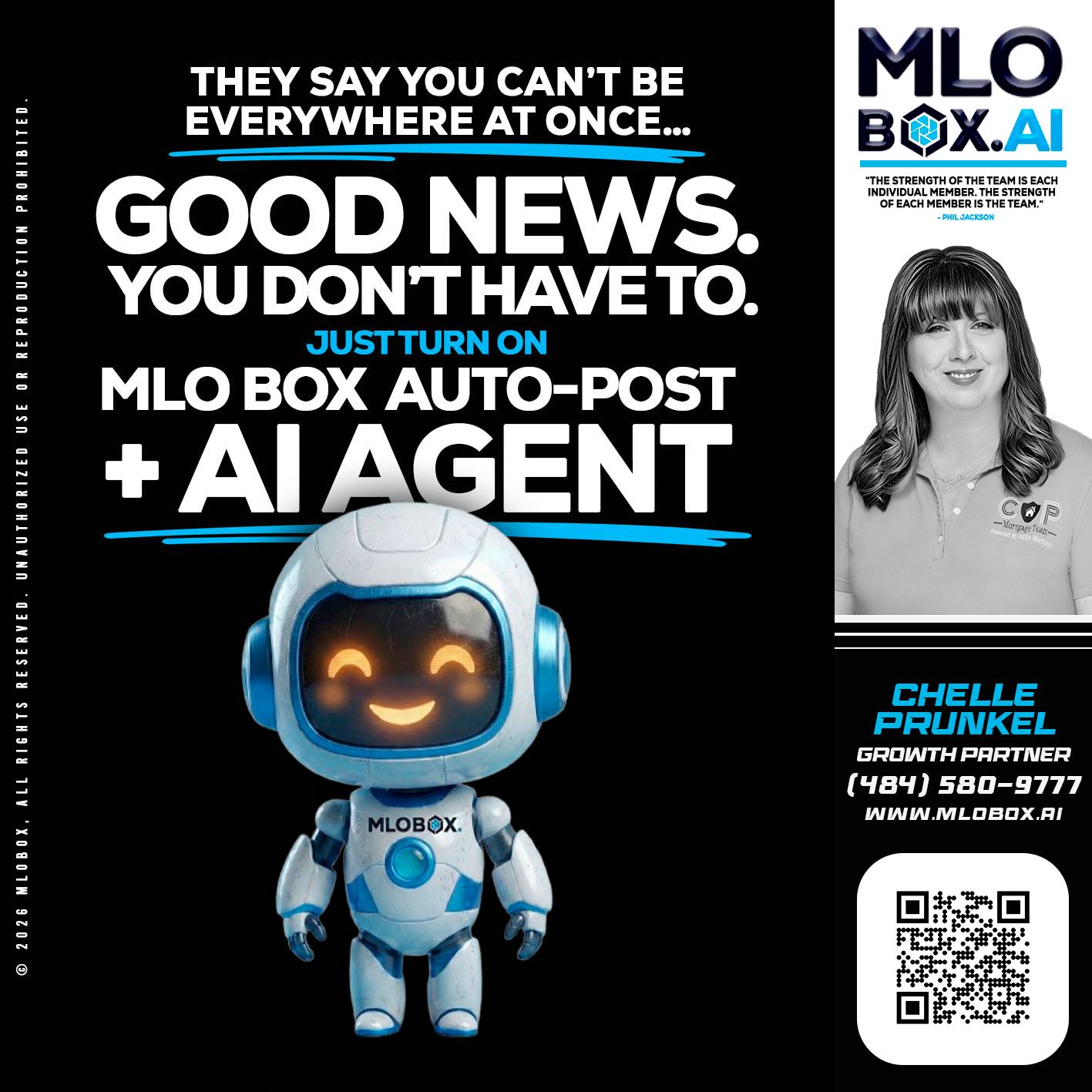 GOOD NEWS - Chelle Prunkel -Senior Mortgage Loan Officer