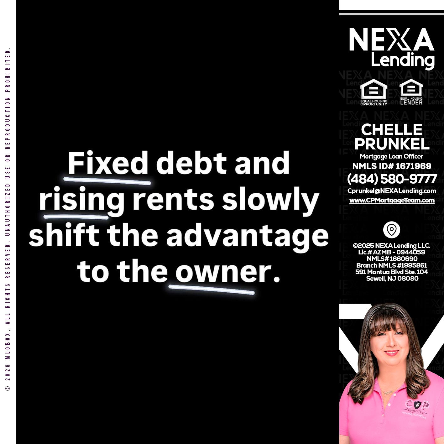 FIXED DEBT - Chelle Prunkel -Senior Mortgage Loan Officer