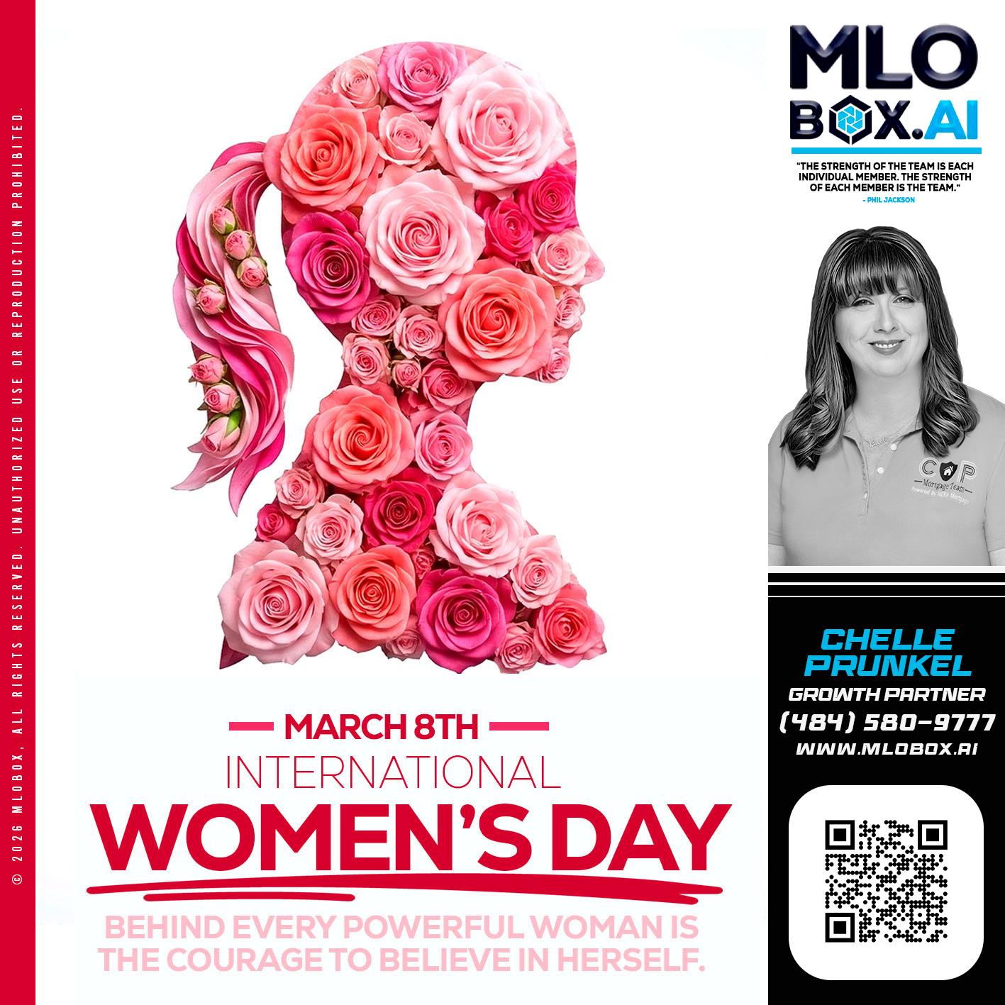 MARCH 8TH - Chelle Prunkel -Senior Mortgage Loan Officer