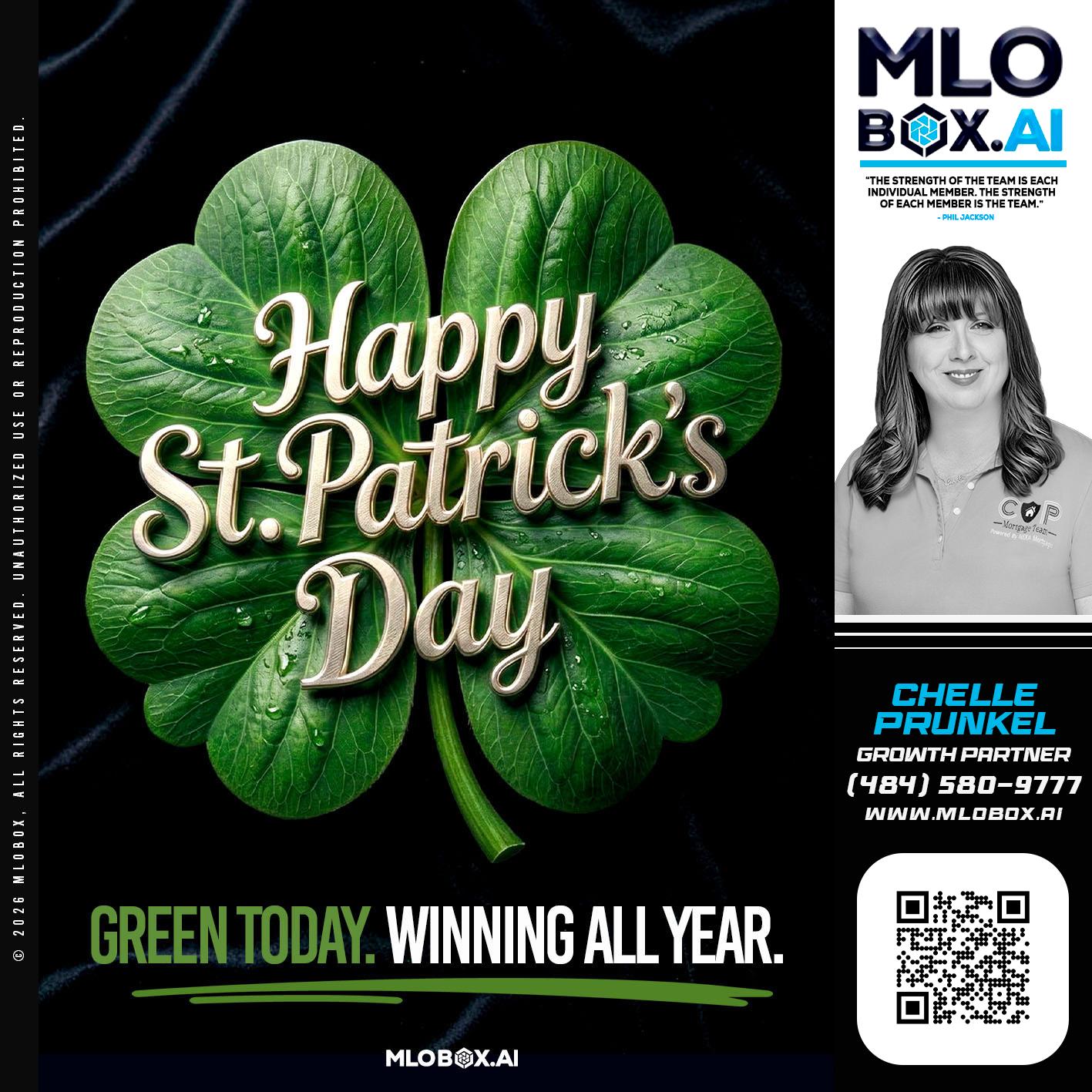 happy st Patricks day - Chelle Prunkel -Senior Mortgage Loan Officer