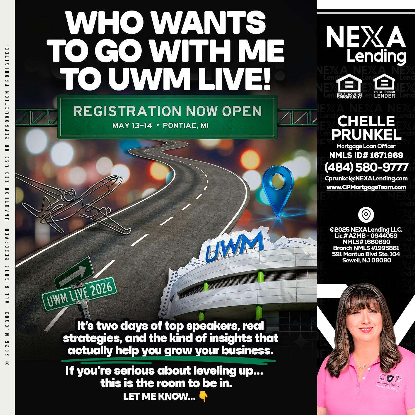 WHO WANTS - Chelle Prunkel -Senior Mortgage Loan Officer