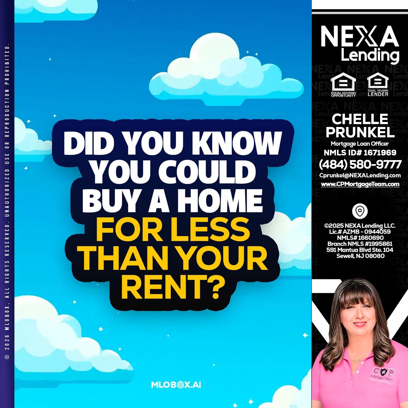 DID YOU KNOW - Chelle Prunkel -Senior Mortgage Loan Officer