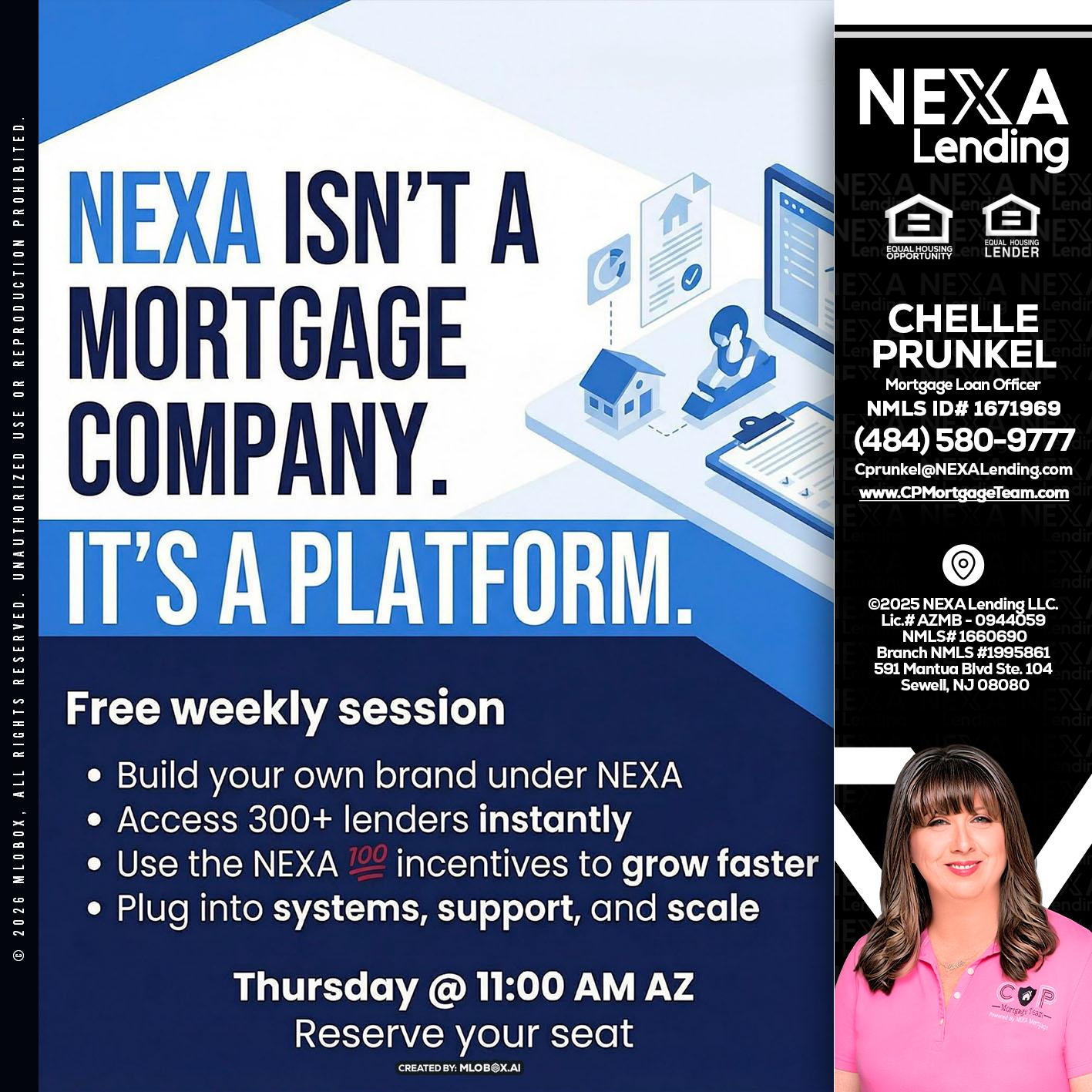 NEXA ISNT - Chelle Prunkel -Senior Mortgage Loan Officer
