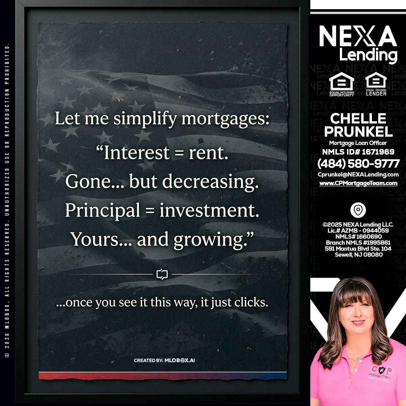 LET ME SIMPLIFY - Chelle Prunkel -Senior Mortgage Loan Officer