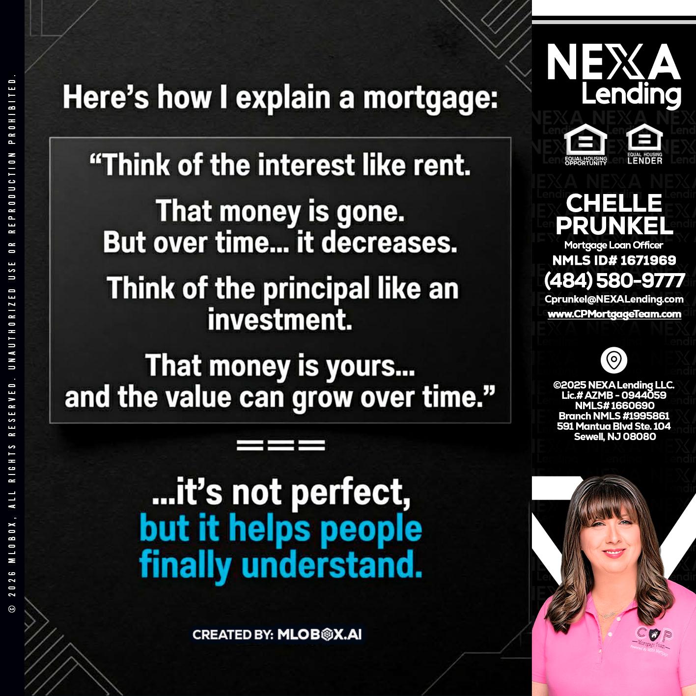 HERES NOW - Chelle Prunkel -Senior Mortgage Loan Officer