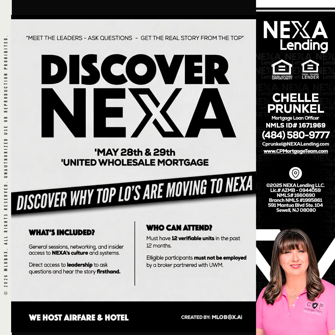 DISCOVER NEXA - Chelle Prunkel -Senior Mortgage Loan Officer