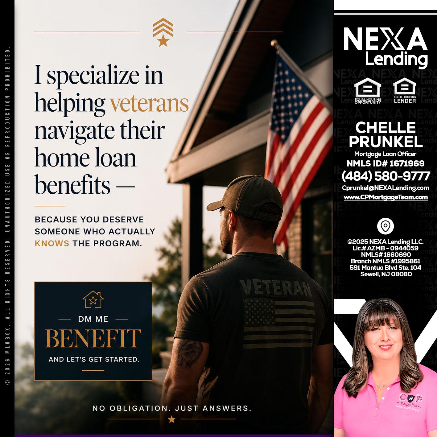 I SPECIALIZE - Chelle Prunkel -Senior Mortgage Loan Officer