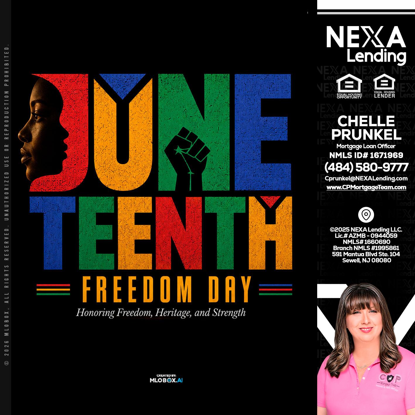 Juneteenth - Chelle Prunkel -Senior Mortgage Loan Officer