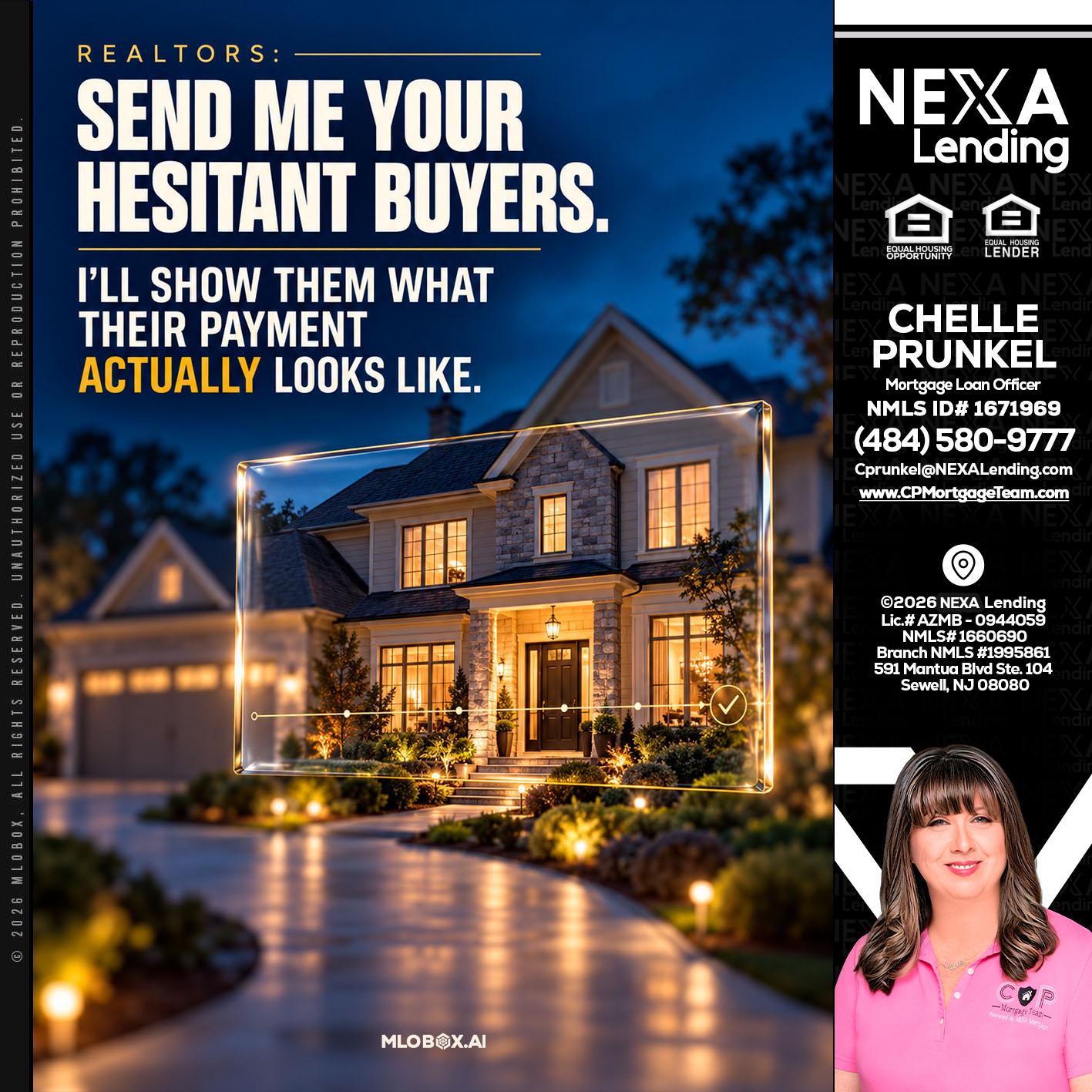 REALTOR - Chelle Prunkel -Senior Mortgage Loan Officer