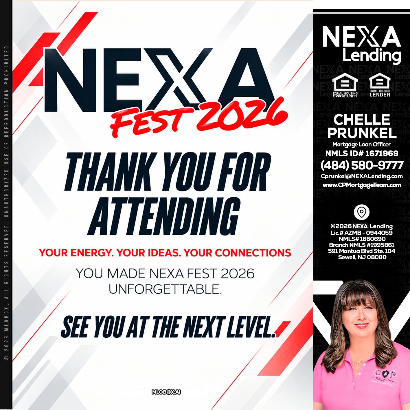 NEXA FEST 2026 - Chelle Prunkel -Senior Mortgage Loan Officer