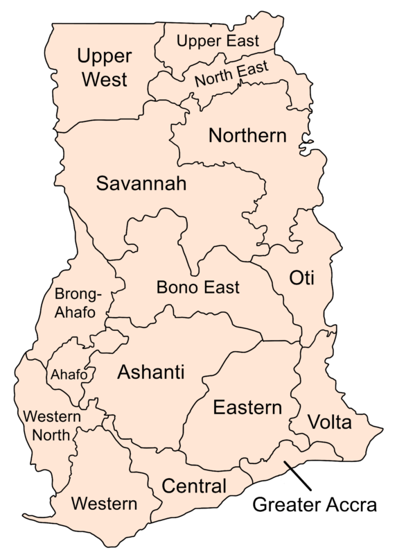 How Many Regions Are In Ghana And Their Capitals Printable Online