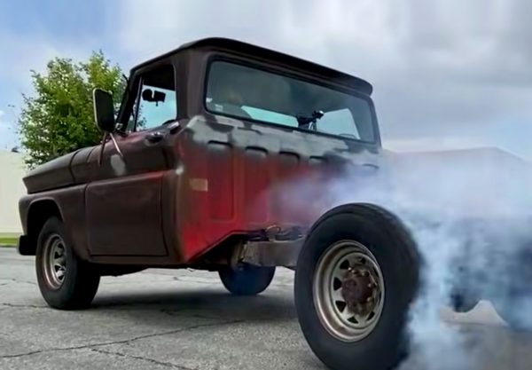 Having fun while ripping apart our '66 Chevy