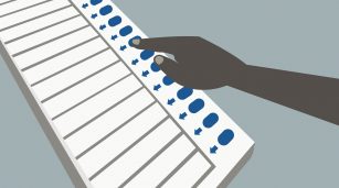 voting machine illustration