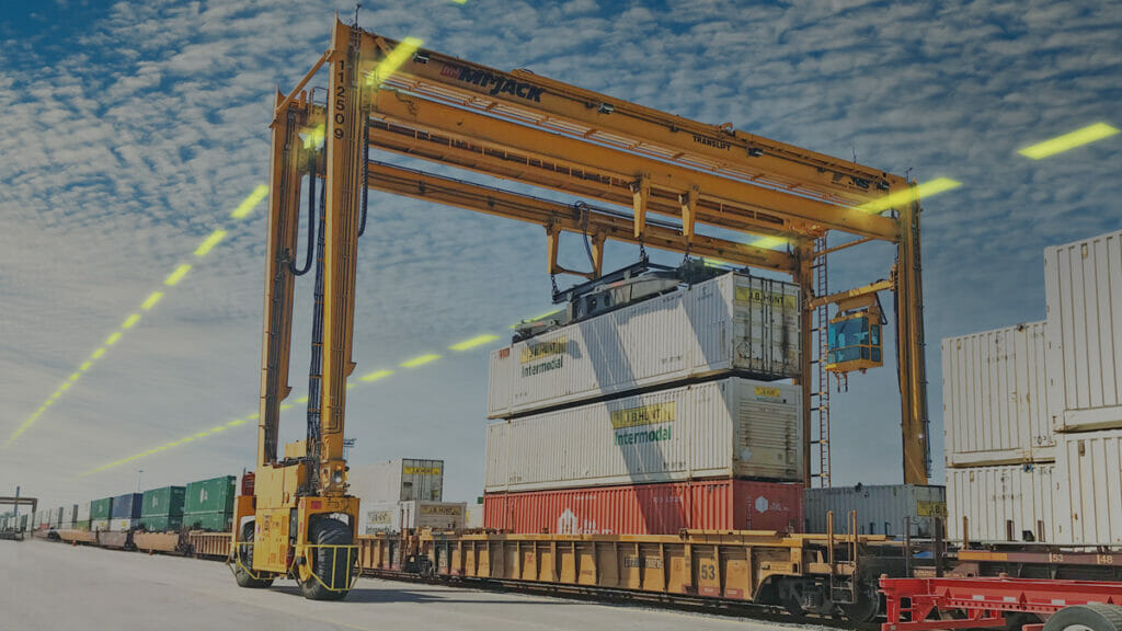 Differential GPS steering of a gantry crane