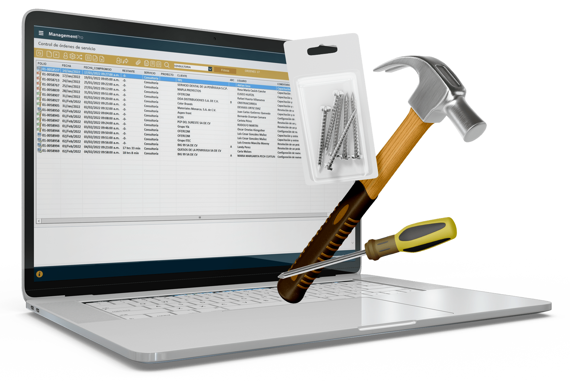 ManagementPro Sistema ERP Módulos