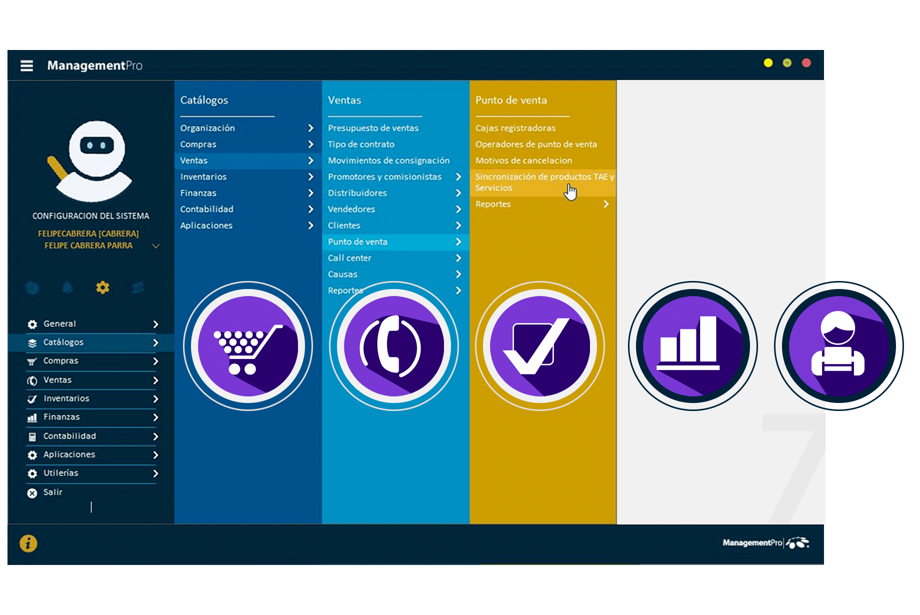 Módulos de ManagementPro Sistema Services
