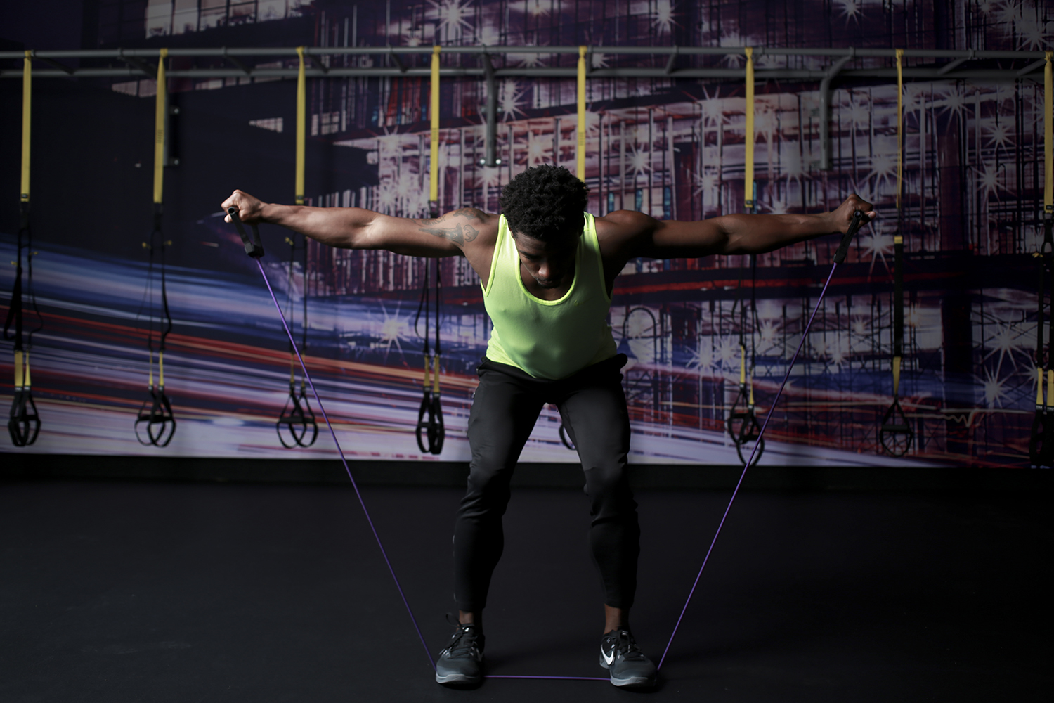 Man working out.