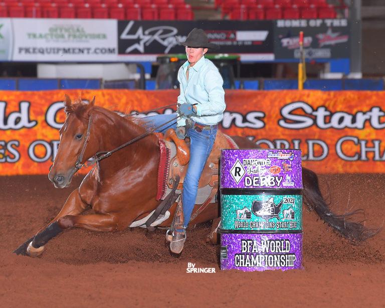 Derby Champion Schelli Creacy & Blazin Superior