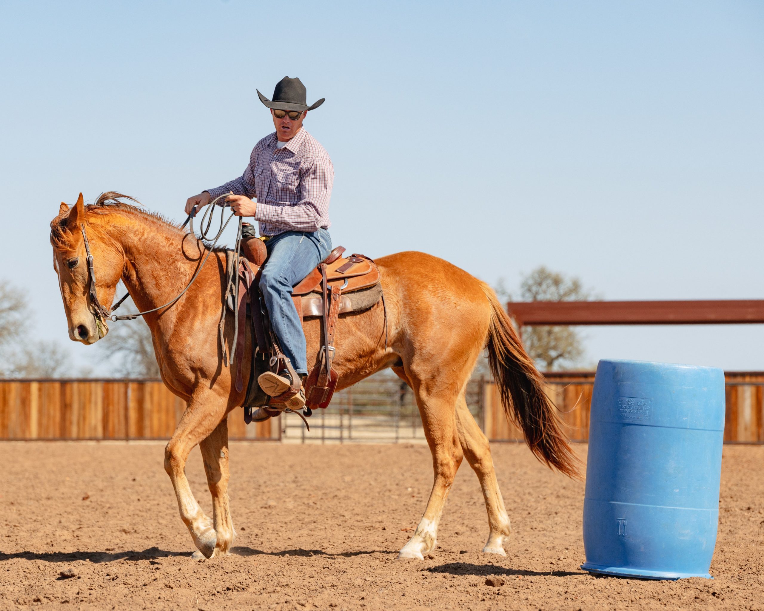 justin briggs training barrel horse