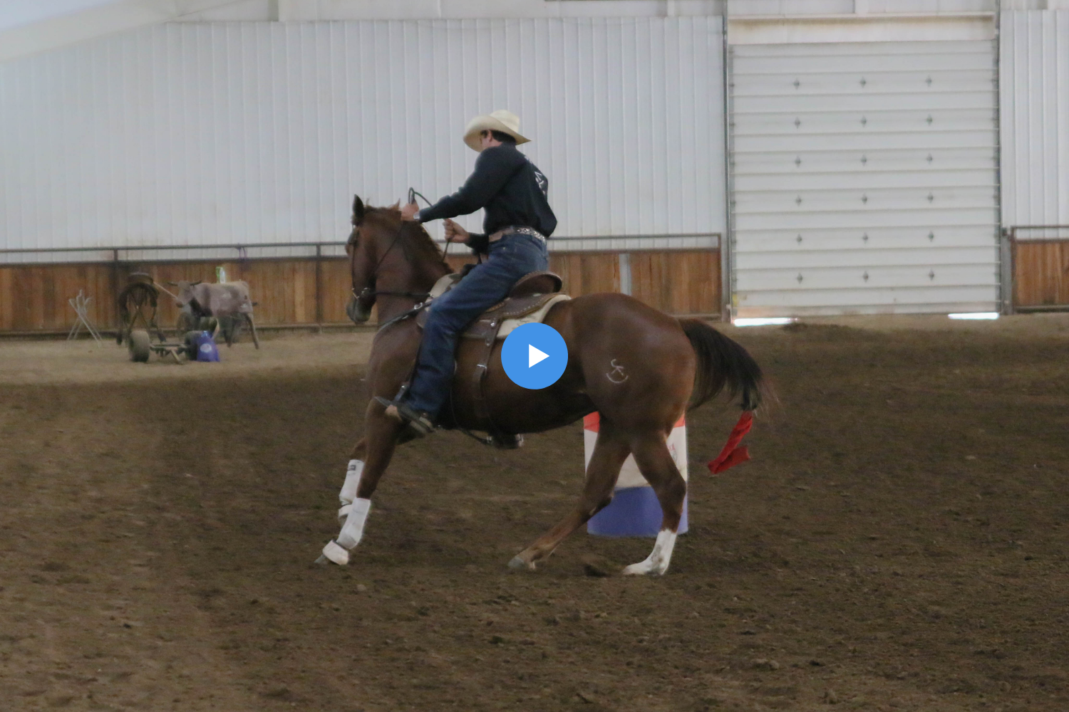 Andre Coelho working a barrel horse