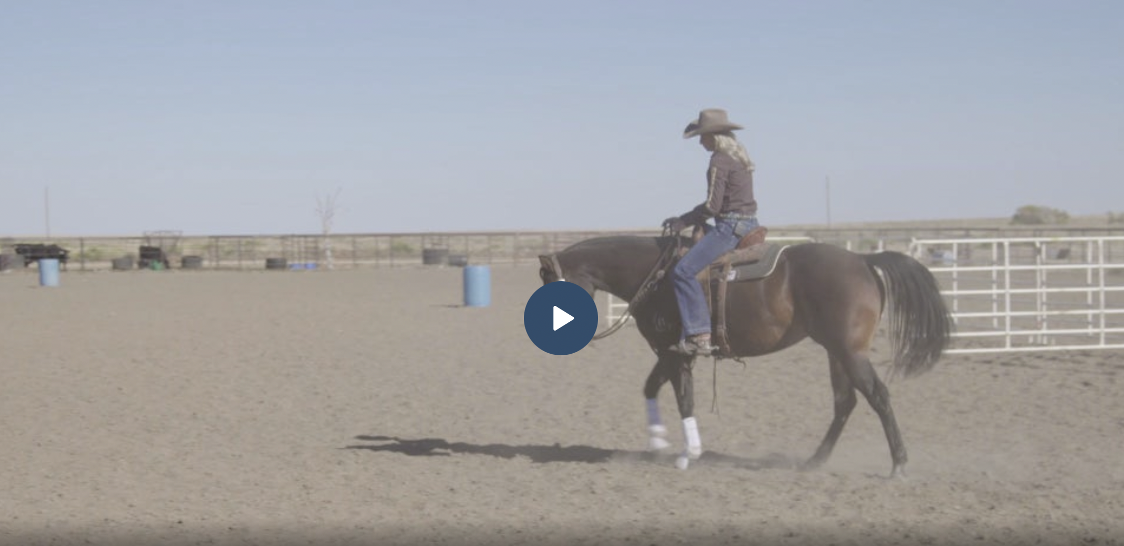 Shali Lord demonstrating barrel racing drills