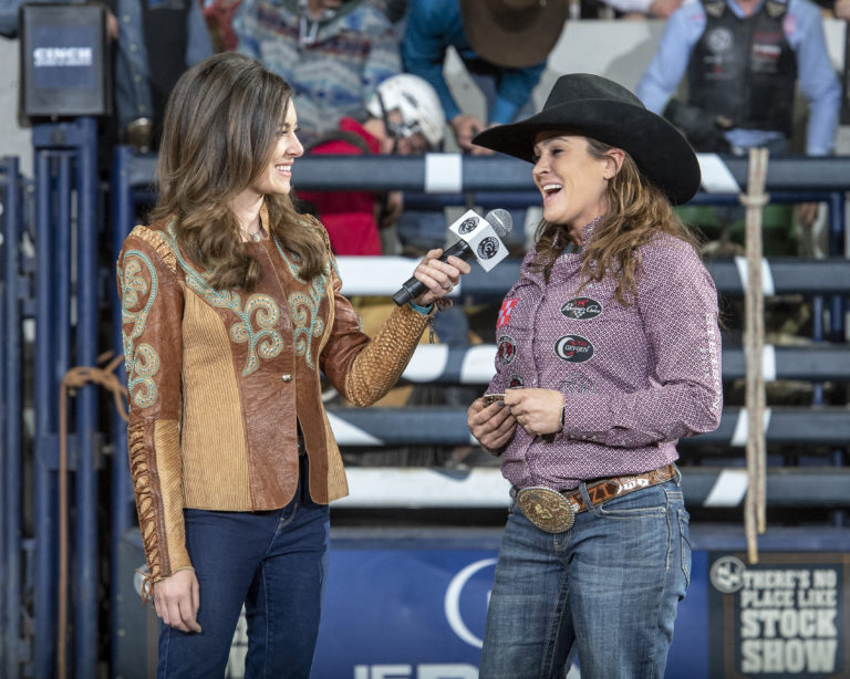 Brittany Pozzi Tonozzi gets interviewed by Katy Lucas