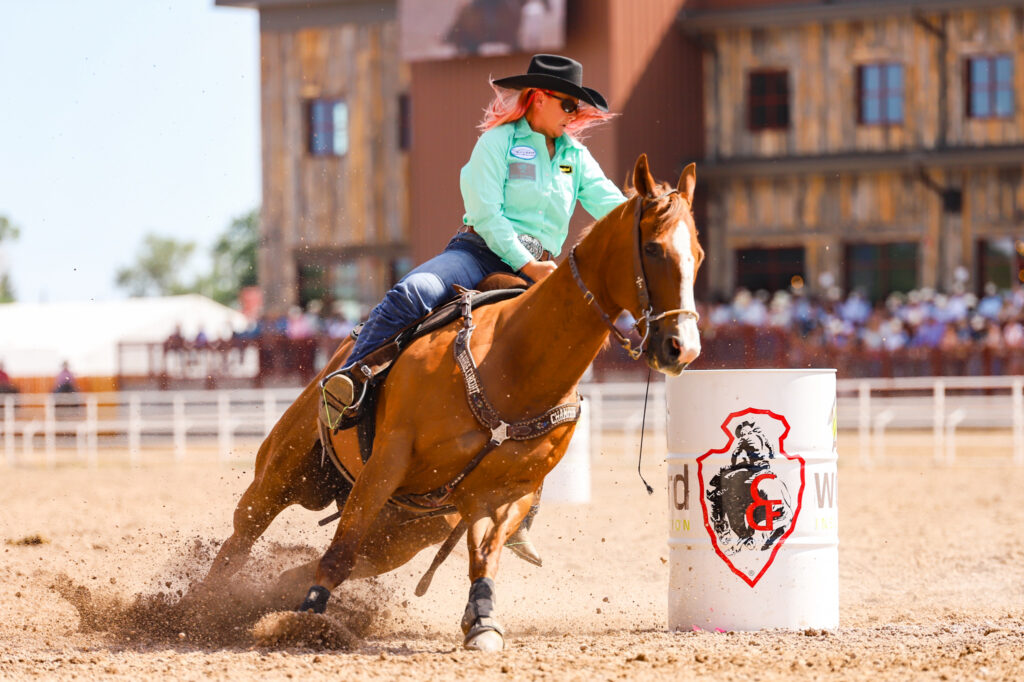 Leslie Smalygo Cheyenne Frontier Days Barrel Racing