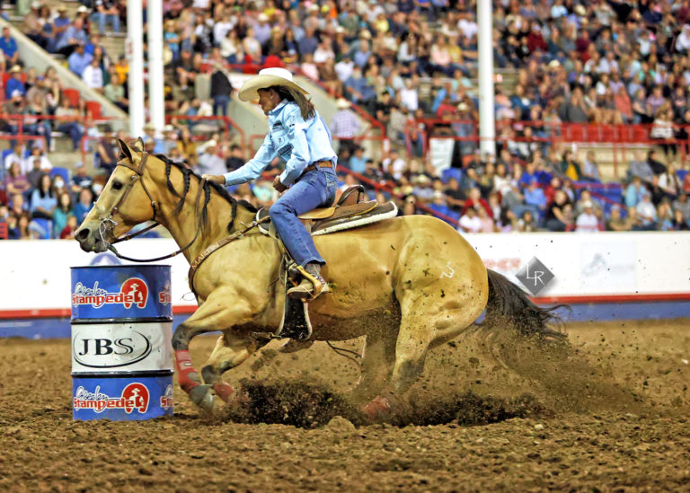 Lisa Lockhart barrel racing