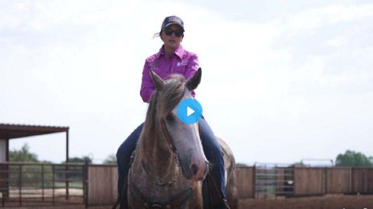 Jordon Briggs riding colt