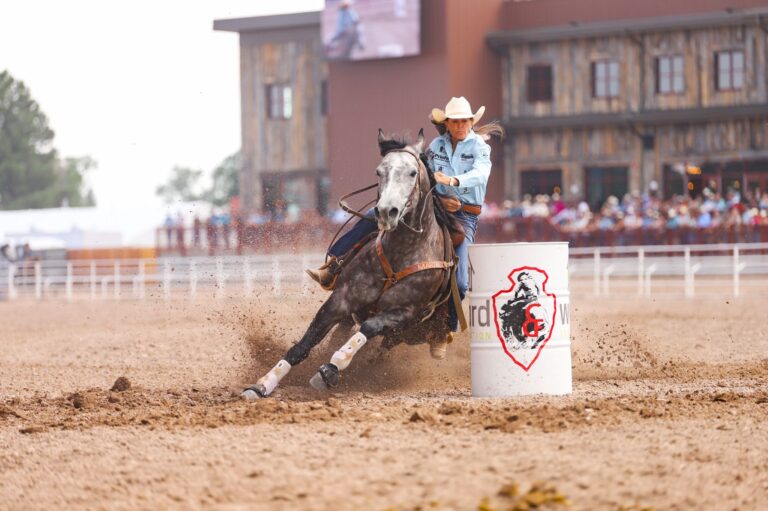Lisa Lockhart barrel racing