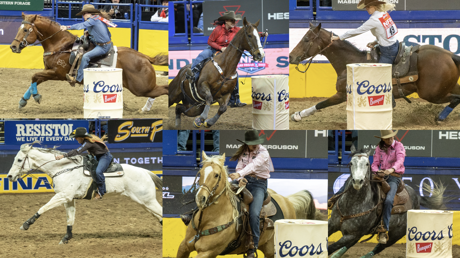 NFR round winning barrel racers