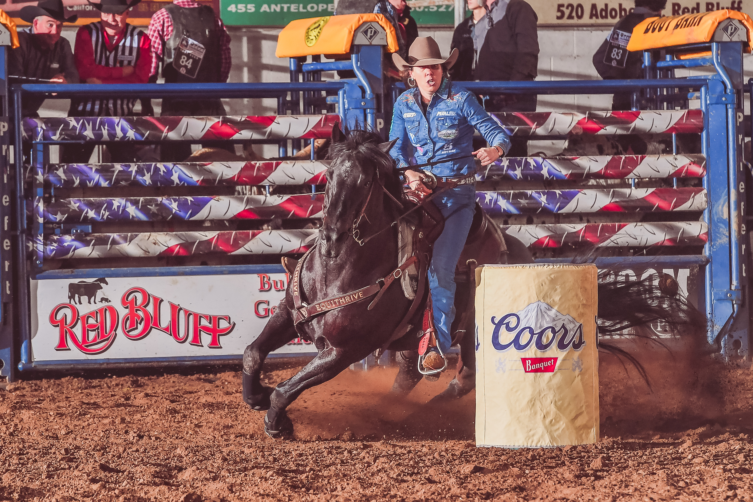 Nellie Miller barrel racing at the California Circuit Finals