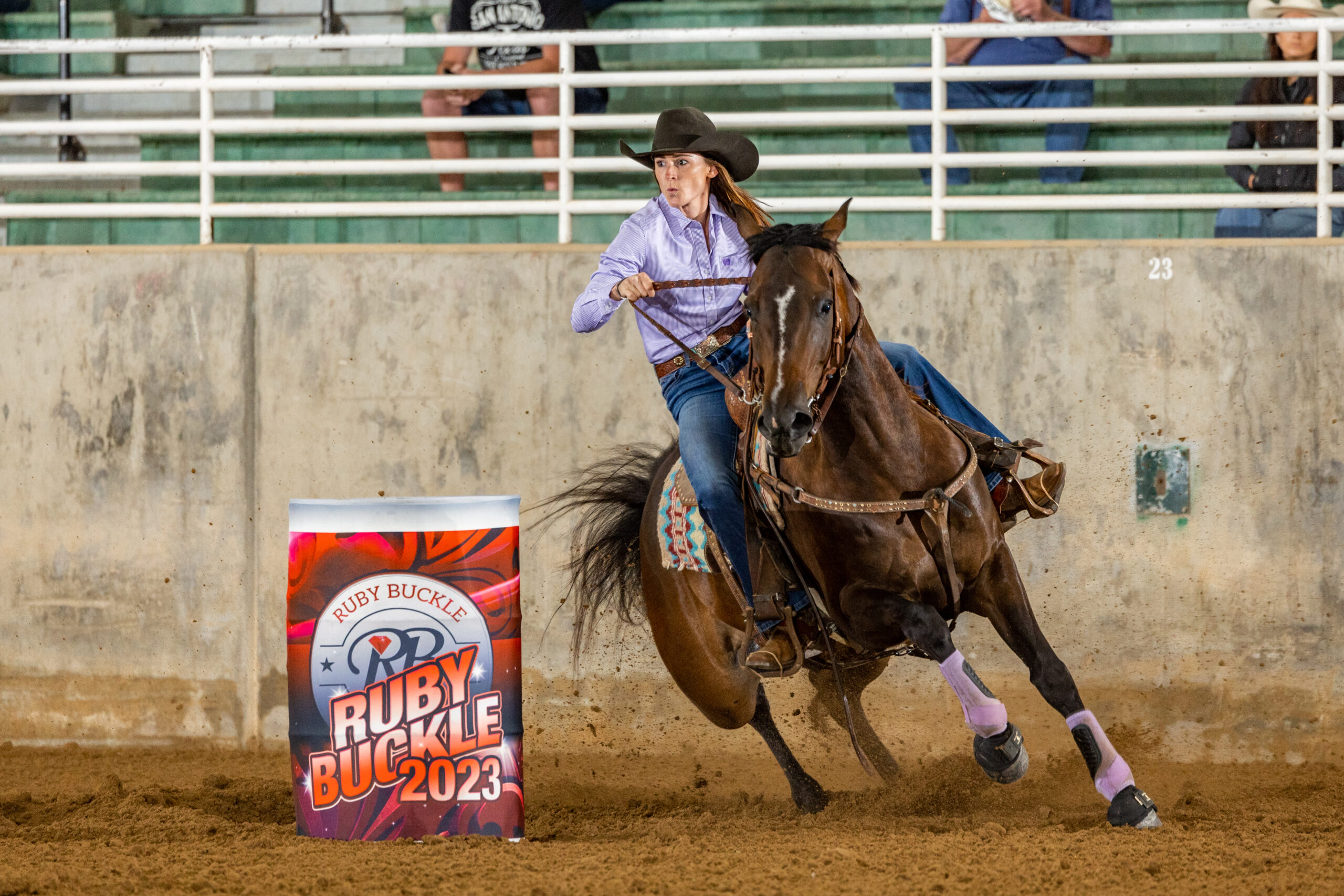 Emily Efurd barrel racing