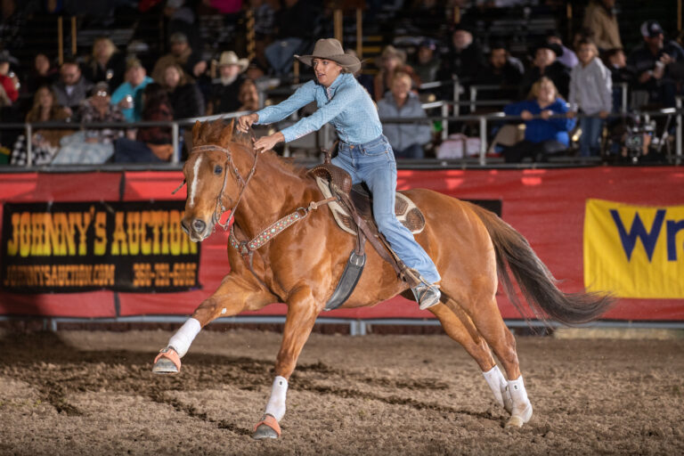Payton Schoeppach barrel racing
