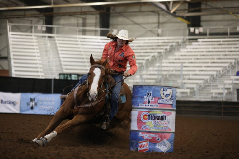 Brittany Tonozzi running barrels